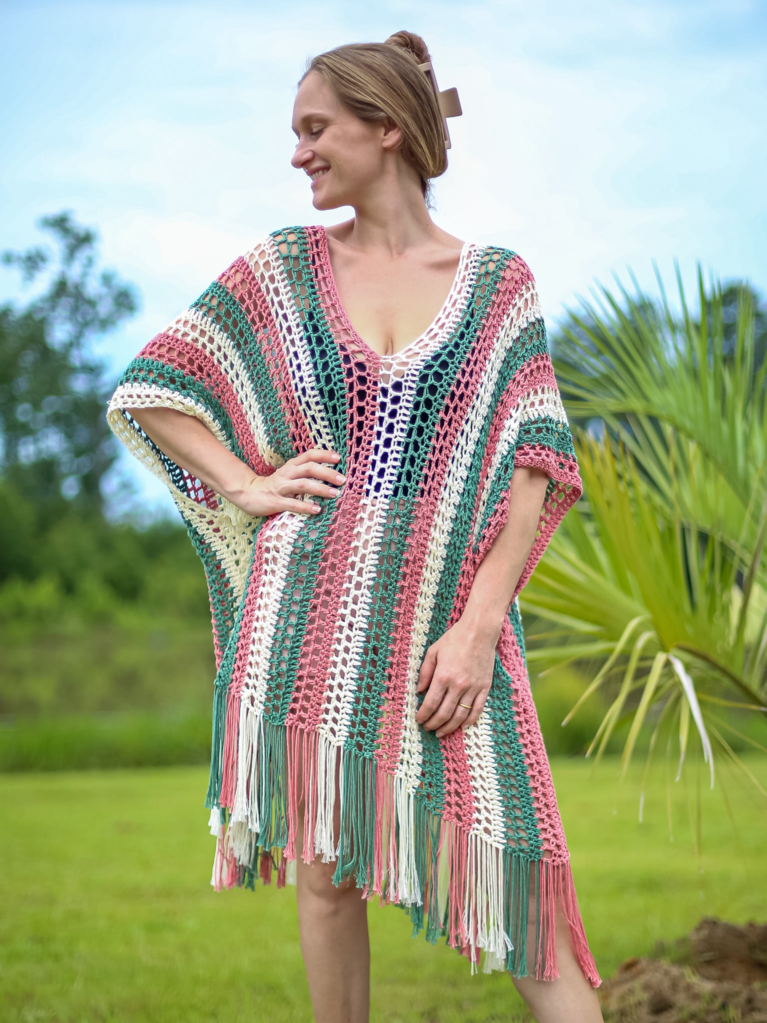 crochet summer poncho pattern