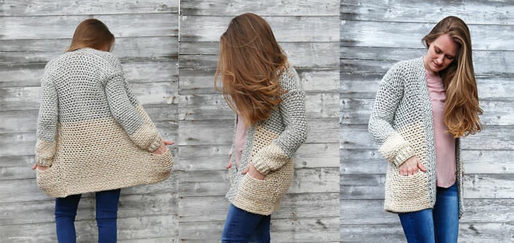 crochet cardigan with pockets