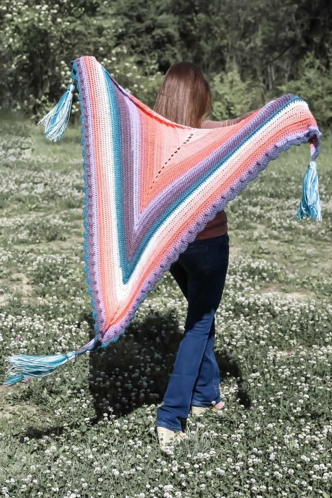 Crochet Glimmer Shawl • Sewrella