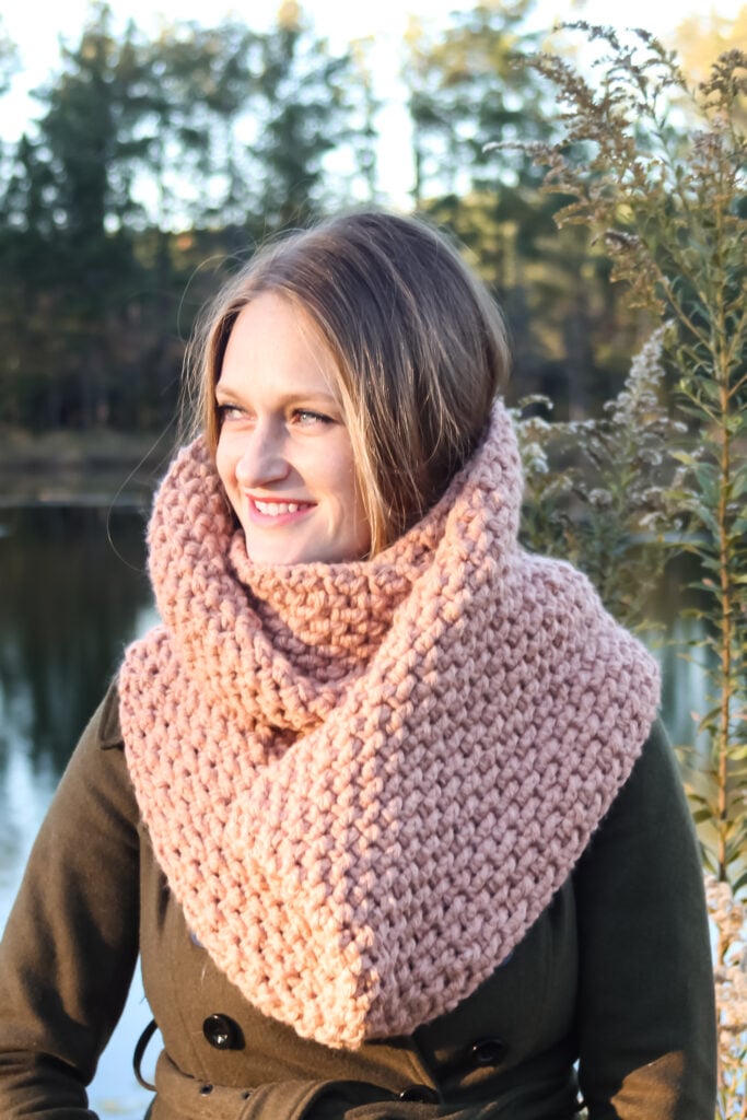 chunky crochet infinity scarf