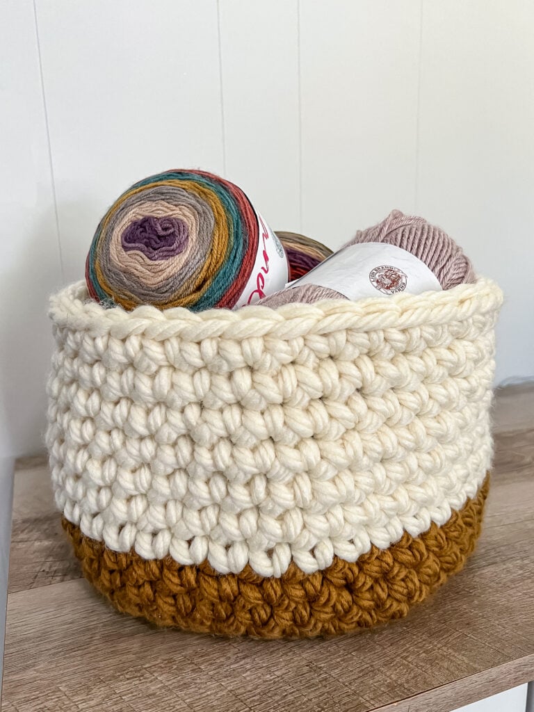 Chunky Crochet Basket Pattern & Tutorial - Easy Crochet