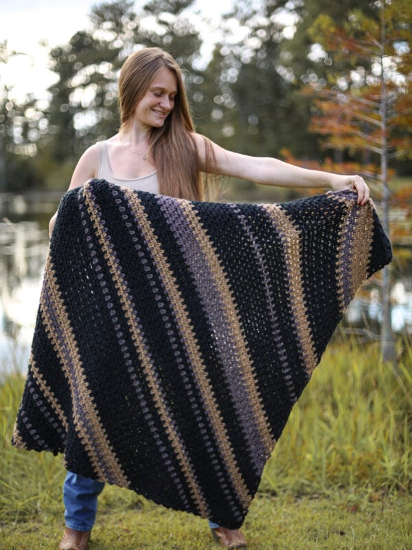 Free Cozy Crochet Lap Blanket Pattern - Easy for Beginners - Life + Yarn