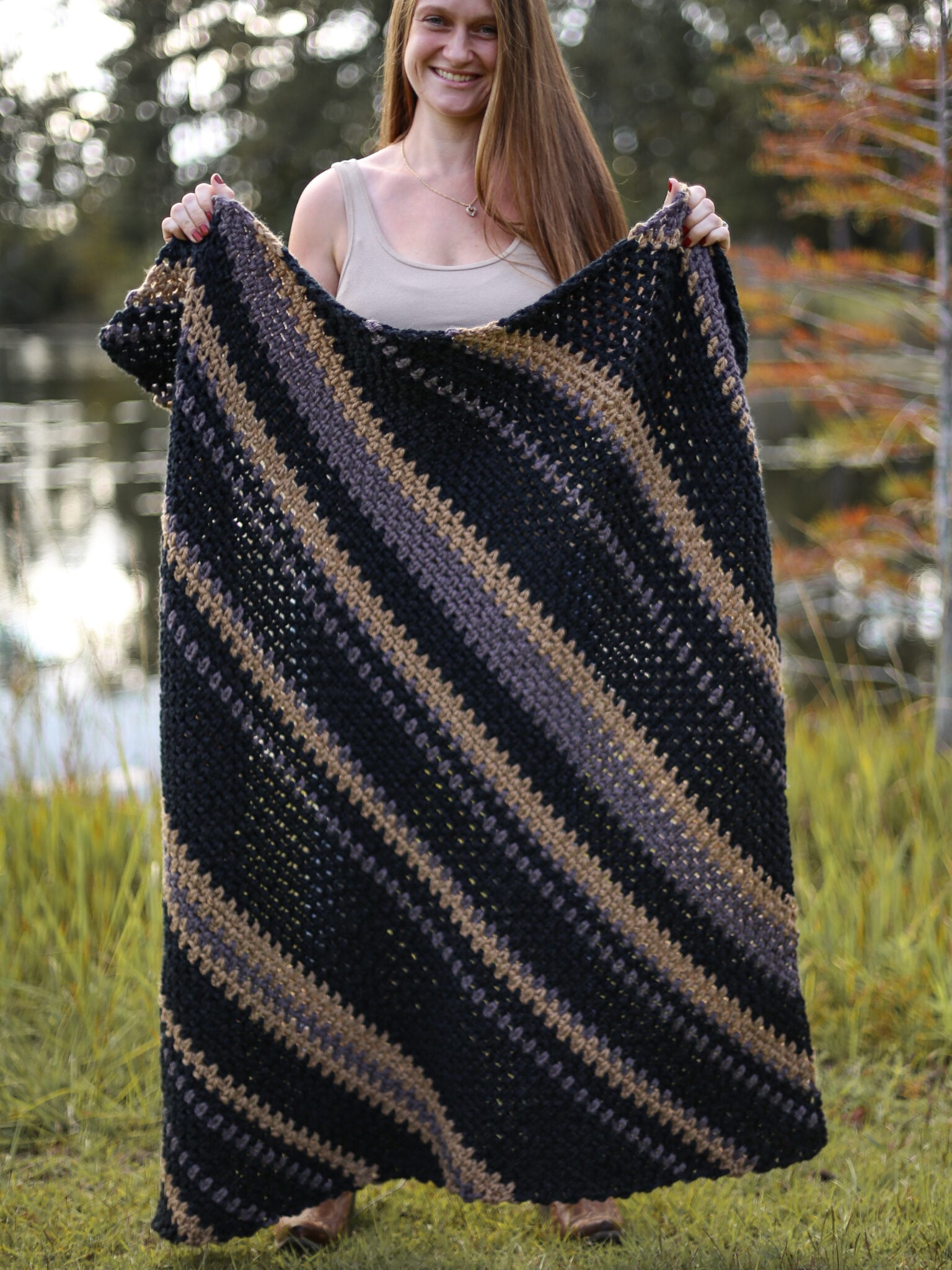 Free Cozy Crochet Lap Blanket Pattern - Easy for Beginners - Life + Yarn