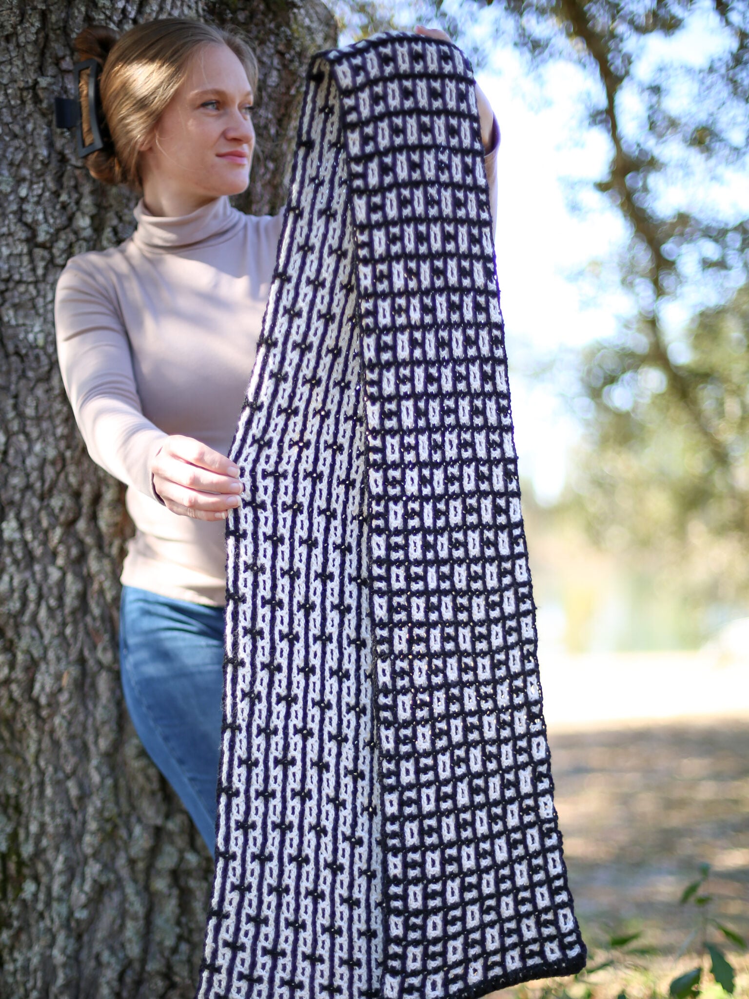 Free Reversible Interlocking Crochet Scarf Pattern + Video Tutorial ...