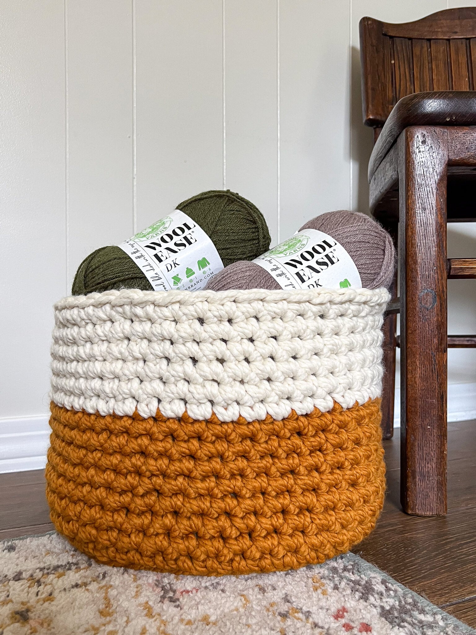 Free Beginners Chunky Single Crochet Basket Pattern + Tutorial - Life ...