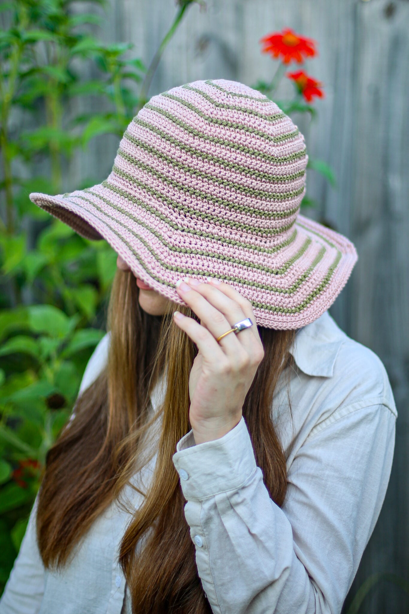 Free Big Floppy Crochet Wide Brim Sun Hat Pattern for Summer - Life + Yarn