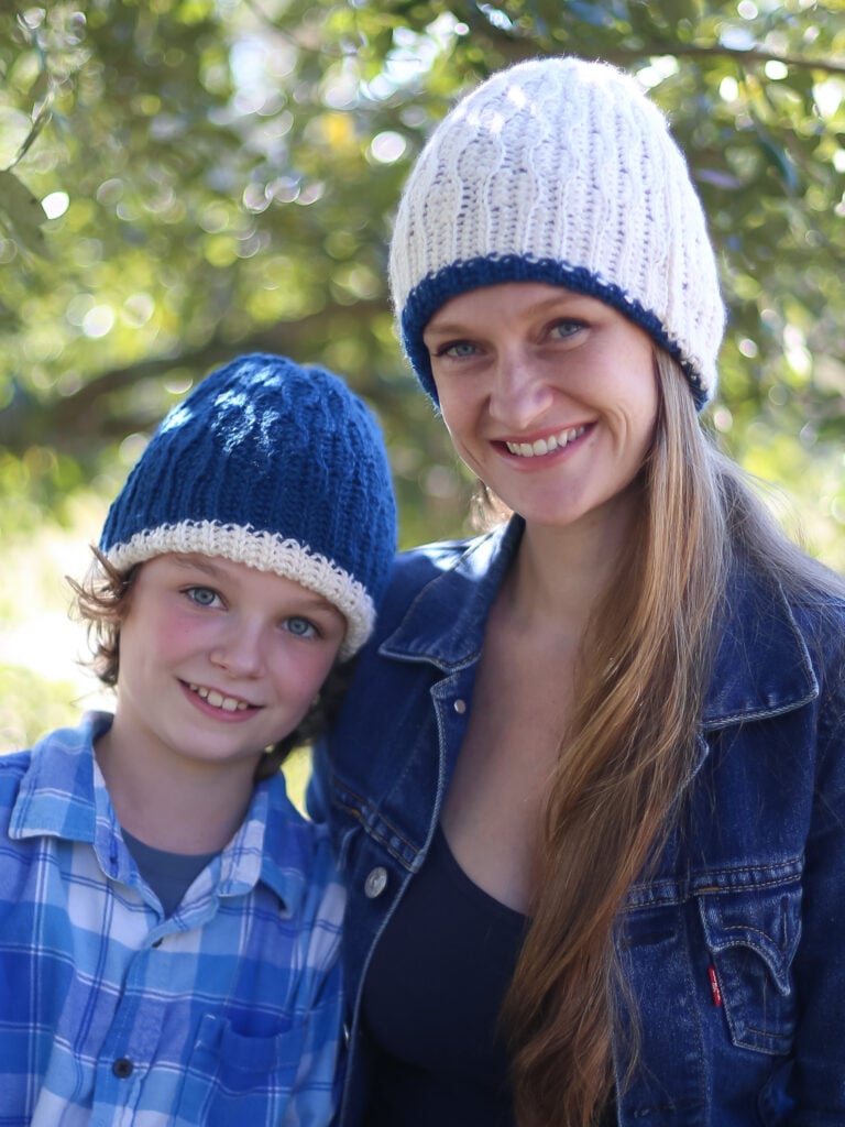 Reversible Double Brim Crochet Beanie - Easy Free Hat Pattern