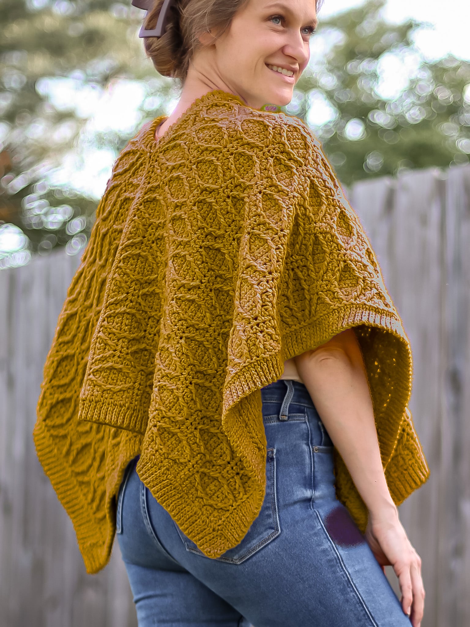 crochet poncho free pattern
