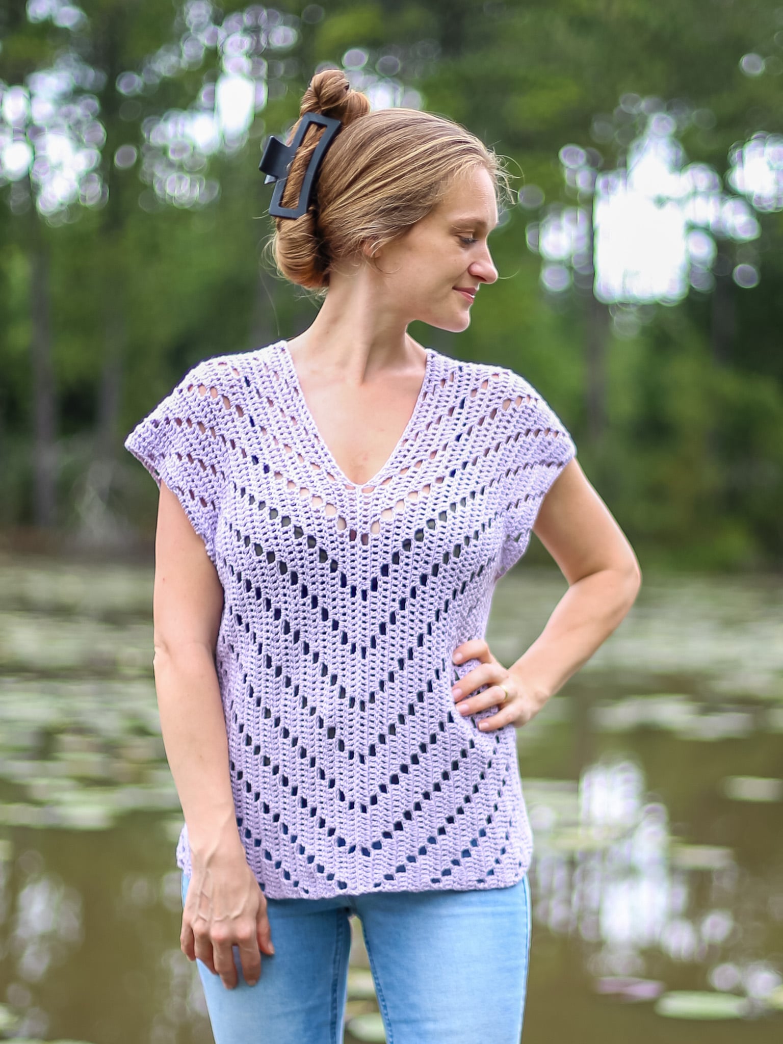 women's crochet shirt
