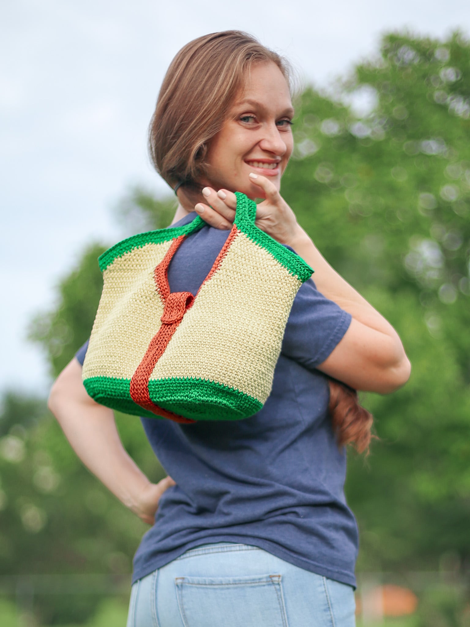 chic crochet purse