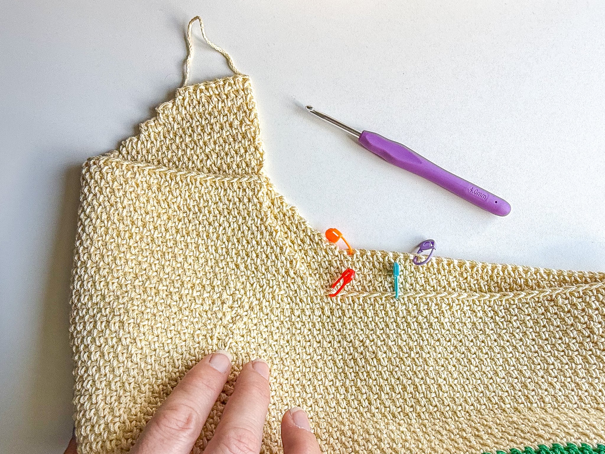 crochet bag construction