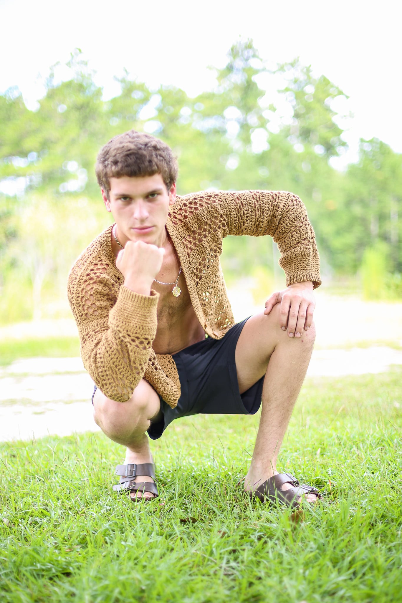 crochet mens cardigna
