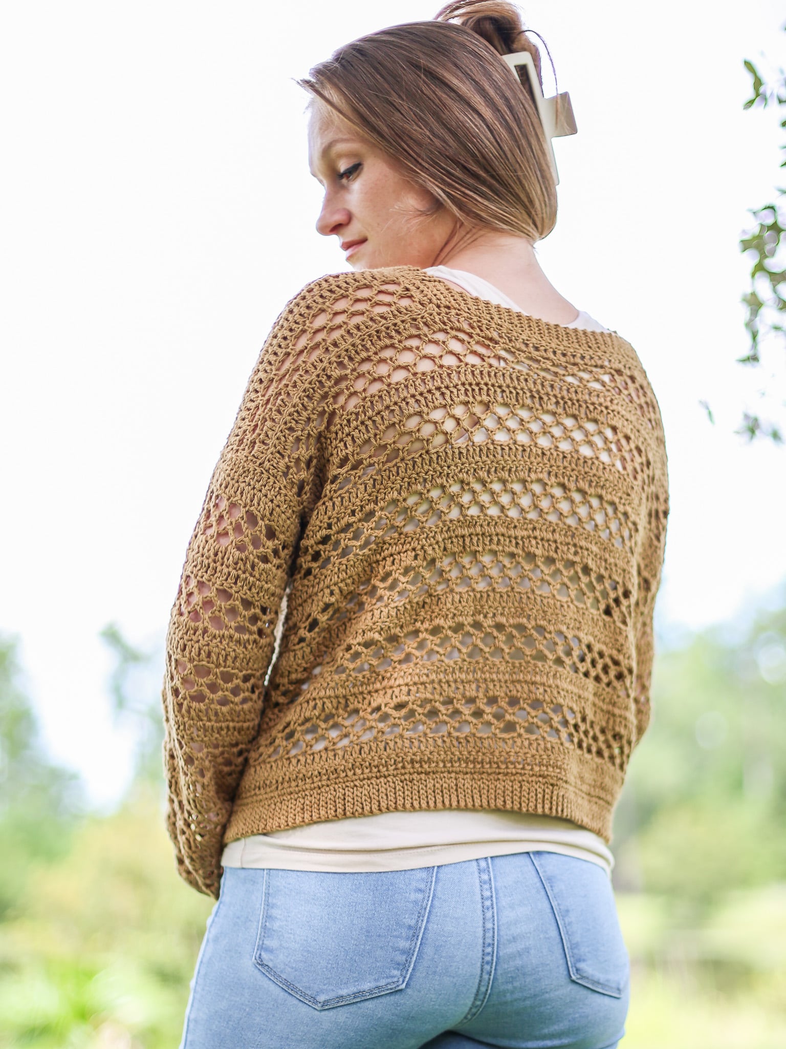 lacy crochet cardigan
