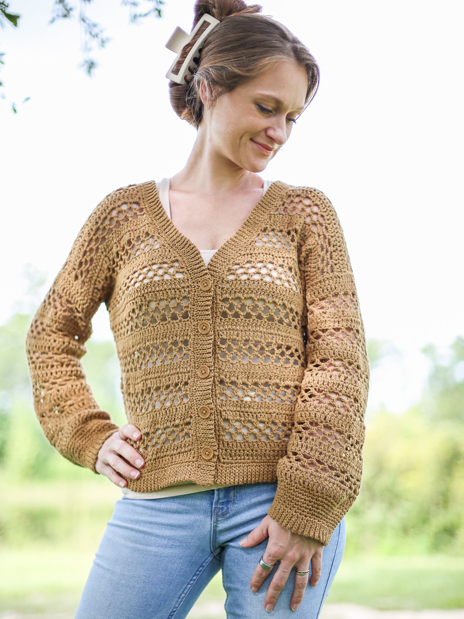 Open Stitch Crochet Cardigan Simple Stitches