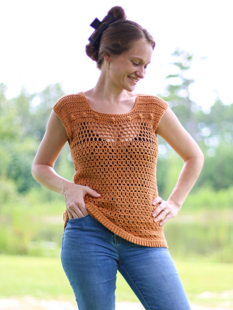 Flattering Crochet Top Free Pattern