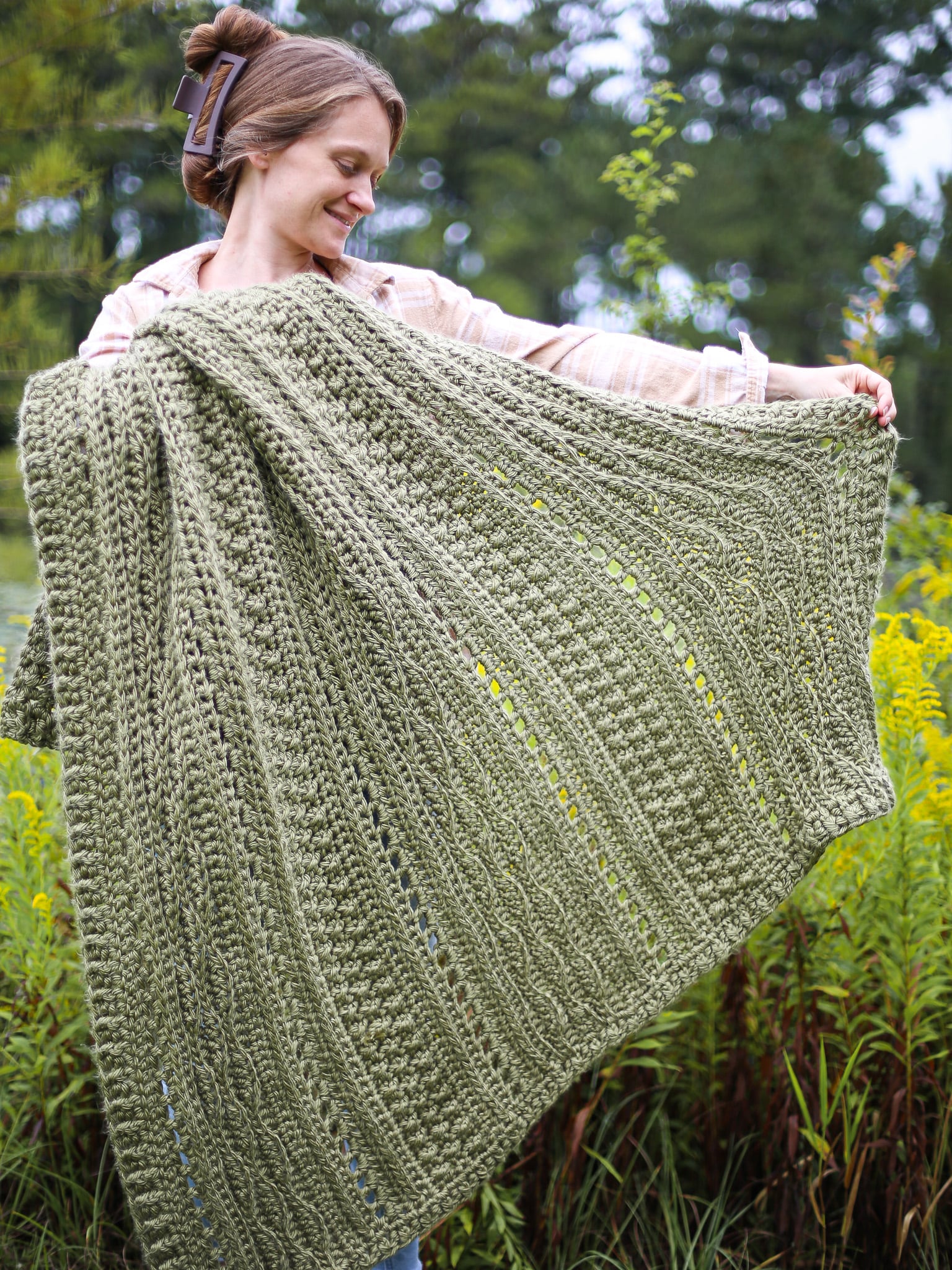 super bulky crochet blanket pattern

